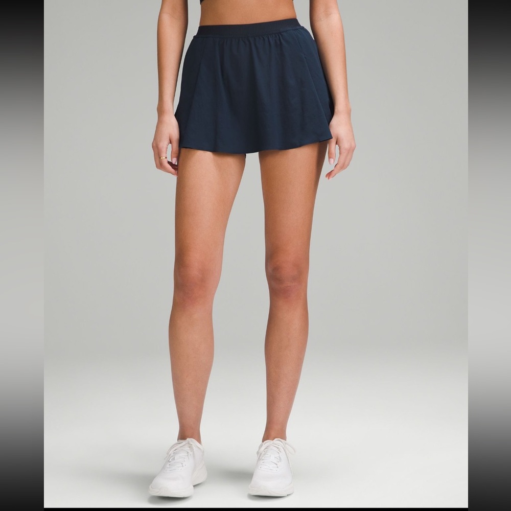 Narrow Waistband Tennis Skirt TRUE NAVY